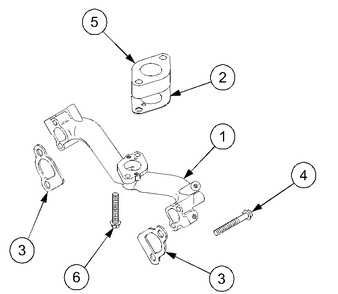 Intake Manifold Diagram and Parts List for LT2180 13A254G710-13A254G712 Cub Cadet Lawn Tractor